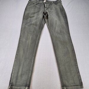 Maurices Olive Green Skinny Jeans Women’s Mid Rise Stretch Denim